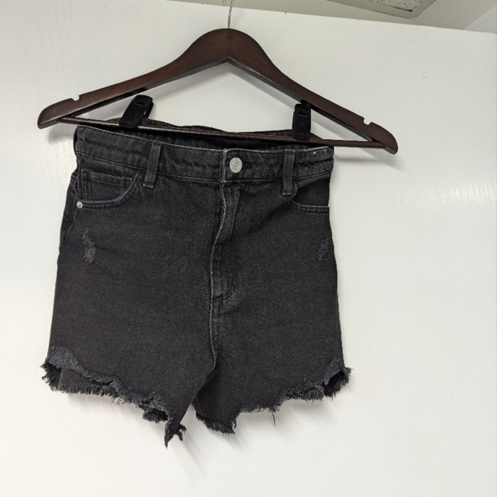 H&M Black Denim Shorts